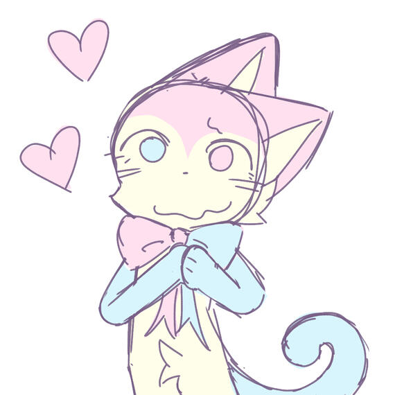 Half body colored sketch